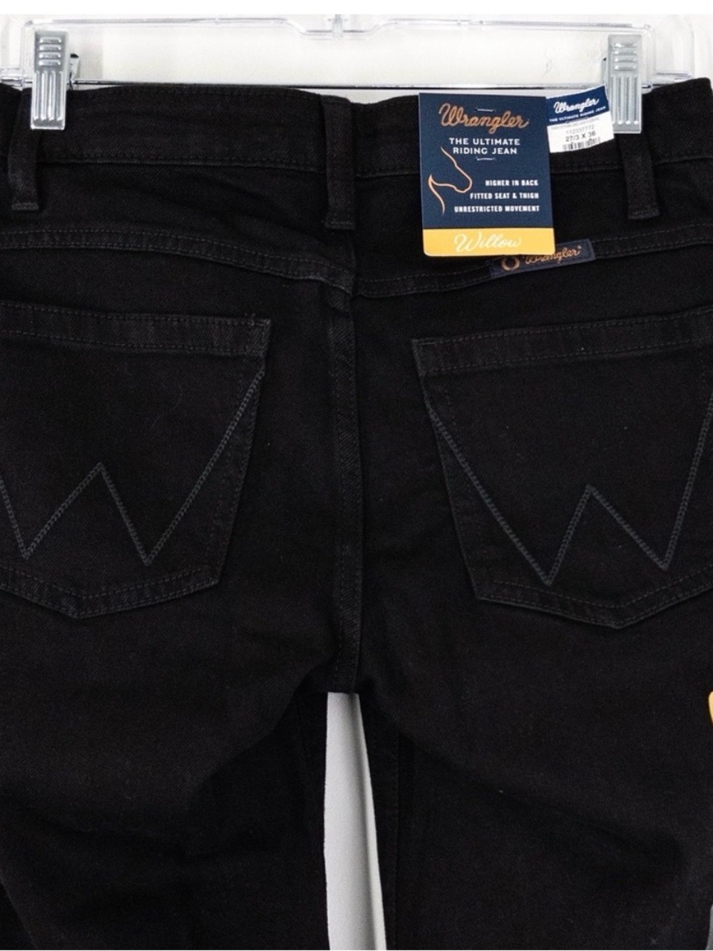 NEW Wrangler Women's 27x36 Willow Bootcut Ultimate Riding Jeans Black Western - Picture 6 of 10